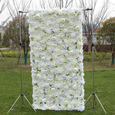 Lofaris Holy White Romantic Rose Wedding Artificial Floral Wall